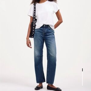 Madewell Darted barrel leg jeans